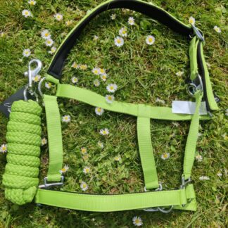 HKM Halsterset Neon Groen