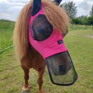 HKM Vliegenmasker Elastic Rits & Neus Roze