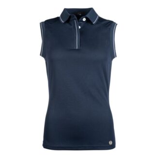 HKM Mouwloze Polo Donkerblauw