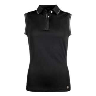 HKM Mouwloze Polo Zwart