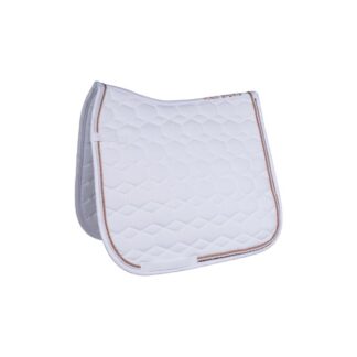 HKM Zadeldek Rosegold Glamour Style Wit