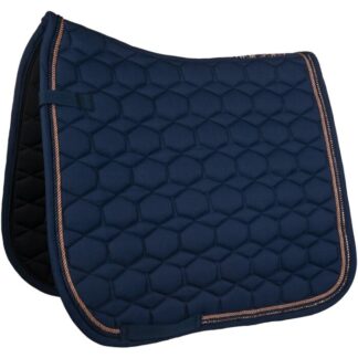 HKM Zadeldek Rosegold Glamour Style Donkerblauw