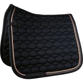 HKM Zadeldek Rosegold Glamour Style Zwart