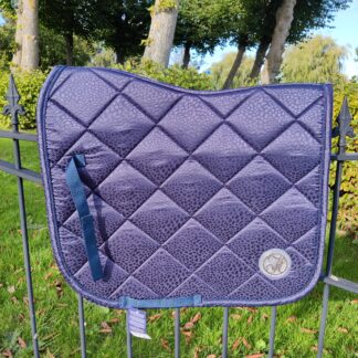 Harry's Horse Zadeldek Leopard Donkerblauw