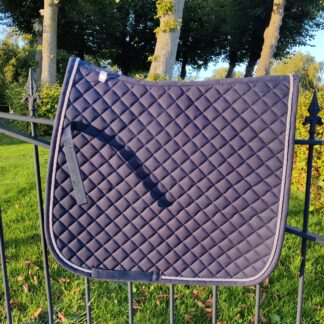 Zadeldek Donkerblauw Luxe Bies
