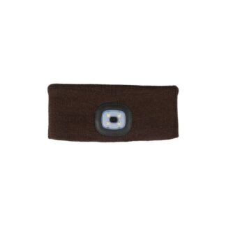 LED Hoofdband – Oplaadbaar via USB – Donkerbruin