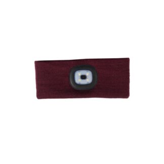 LED Hoofdband – Oplaadbaar via USB – Wijnrood