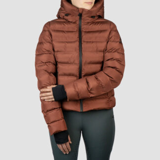 EQPRO Jas Puffer Penelope Burnt Umber + GRATIS Paar Paardrijsokken t.w.v. €9,95